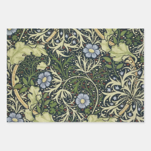 William Morris Seaweed Pattern Floral  Art Inpakpapier Vel