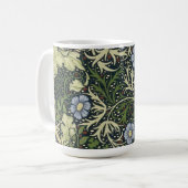 William Morris Seaweed Pattern Floral Art Koffiemok (Voorkant links)