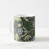 William Morris Seaweed Pattern Floral  Art Koffiemok (Voorkant links)