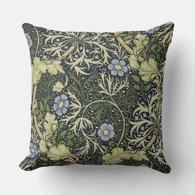 William Morris Seaweed Pattern Floral  Art Kussen (Voorkant)