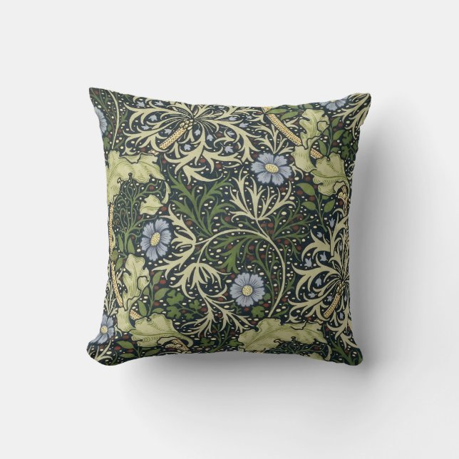 William Morris Seaweed Pattern Floral  Art Kussen (Voorkant)
