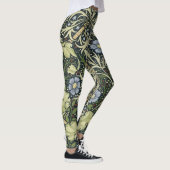 William Morris Seaweed Pattern Floral  Art Leggings (Rechts)