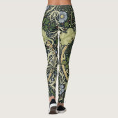 William Morris Seaweed Pattern Floral  Art Leggings (Achterkant)