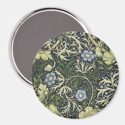 William Morris Seaweed Pattern Floral  Art Magneet (Voorkant / Achterkant)