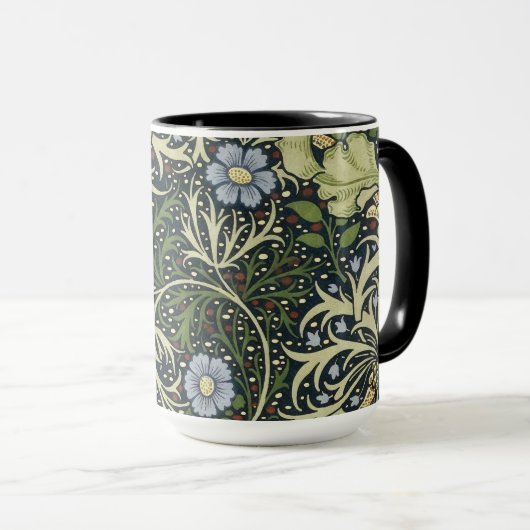 William Morris Seaweed Pattern Floral  Art Mok (Voorkant rechts)