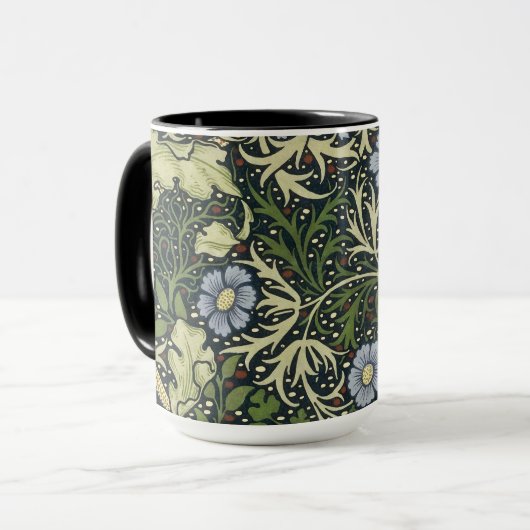 William Morris Seaweed Pattern Floral  Art Mok (Voorkant links)