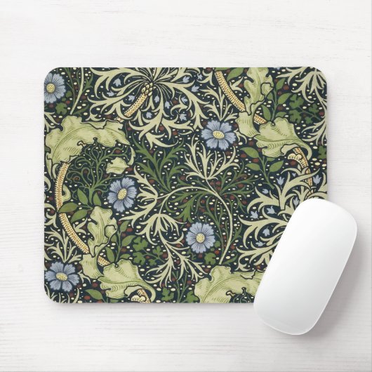 William Morris Seaweed Pattern Floral Art Muismat (Met muis)