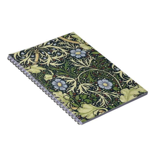 William Morris Seaweed Pattern Floral Art Notitieboek (Rechterzijde)