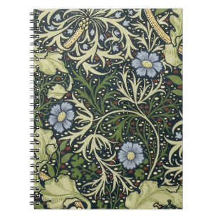 William Morris Seaweed Pattern Floral Art Notitieboek