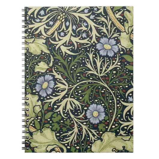 William Morris Seaweed Pattern Floral  Art Notitieboek (Voorkant)