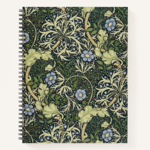 William Morris Seaweed Pattern Floral Art Notitieboek