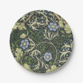 William Morris Seaweed Pattern Floral  Art Papieren Bordje (Voorkant)