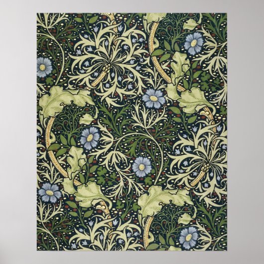 William Morris Seaweed Pattern Floral  Art Poster (Voorkant)