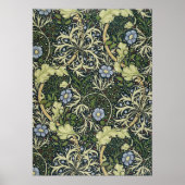 William Morris Seaweed Pattern Floral Art Poster (Voorkant)