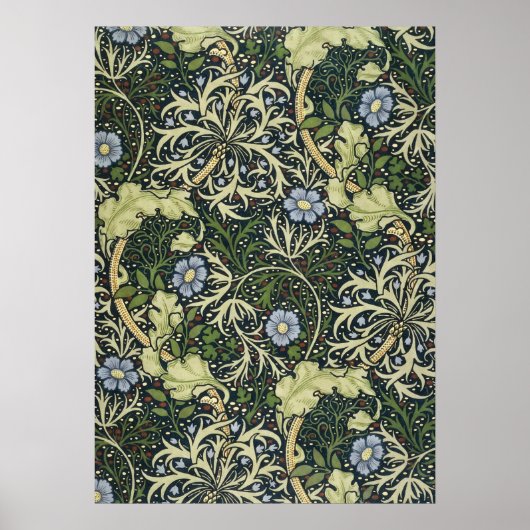 William Morris Seaweed Pattern Floral  Art Poster (Voorkant)