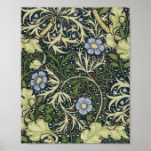 William Morris Seaweed Pattern Floral  Art Poster (Voorkant)