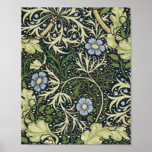 William Morris Seaweed Pattern Floral  Art Poster