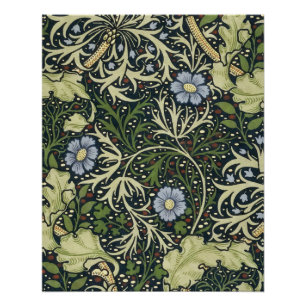 William Morris Seaweed Pattern Floral  Art Poster