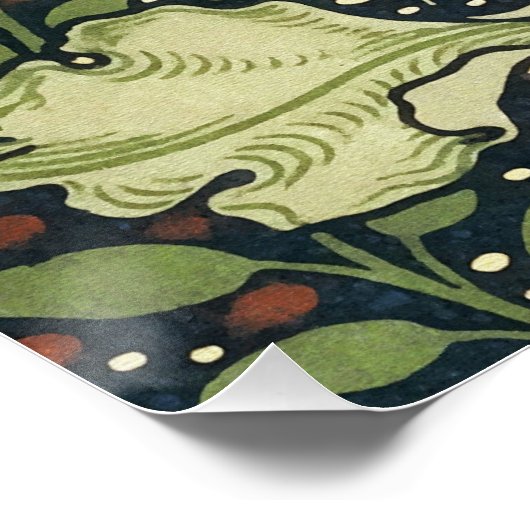 William Morris Seaweed Pattern Floral Art Poster (Hoek)