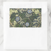 William Morris Seaweed Pattern Floral  Art Rechthoekige Sticker (Tas)
