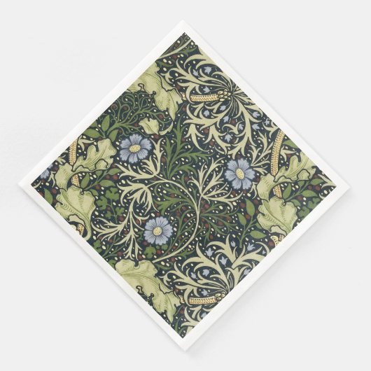 William Morris Seaweed Pattern Floral  Art Servet (Hoek)