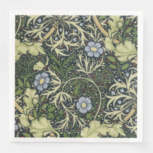 William Morris Seaweed Pattern Floral  Art Servet
