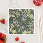 William Morris Seaweed Pattern Floral  Art Servet (Insitu)