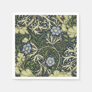 William Morris Seaweed Pattern Floral  Art Servetten