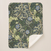 William Morris Seaweed Pattern Floral Art Sherpa Deken (Voorkant)