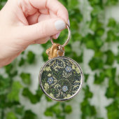 William Morris Seaweed Pattern Floral  Art Sleutelhanger (Hand)