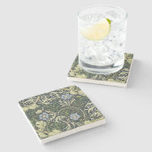 William Morris Seaweed Pattern Floral  Art Stenen Onderzetter (Zijkant)