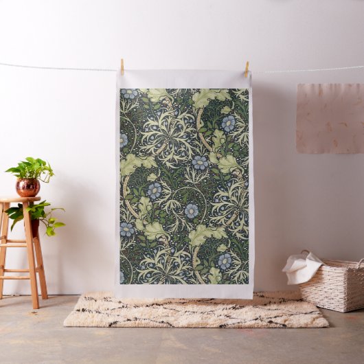William Morris Seaweed Pattern Floral  Art Stof (Voorbeeld)