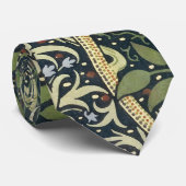 William Morris Seaweed Pattern Floral  Art Stropdas (Opgerold)