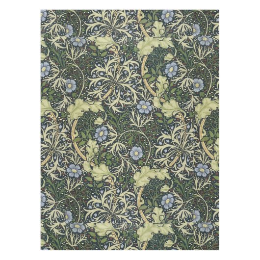 William Morris Seaweed Pattern Floral Art Tafelkleed (Voorkant)