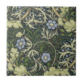 William Morris Seaweed Pattern Floral  Art Tegeltje (Voorkant)