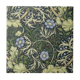 William Morris Seaweed Pattern Floral  Art Tegeltje