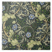 William Morris Seaweed Pattern Floral  Art Tegeltje (Voorkant)