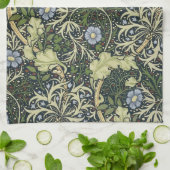William Morris Seaweed Pattern Floral  Art Theedoek (Gevouwen)