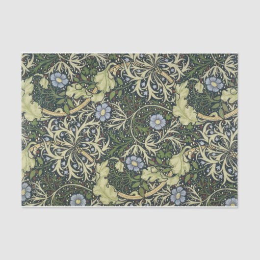 William Morris Seaweed Pattern Floral Art Tissuepapier (Voorkant)