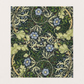 William Morris Seaweed Pattern Floral  Art Visitekaartje (Buitenkant ongevouwen)