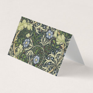 William Morris Seaweed Pattern Floral  Art Visitekaartje