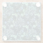 William Morris Seaweed Pattern Glazen Onderzetter (Achterkant)