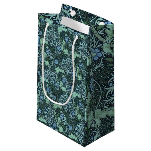 William Morris Seaweed Pattern Klein Cadeauzakje (Voorkant Gekanteld)