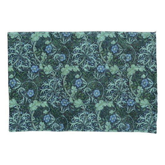 William Morris Seaweed Pattern Kussensloop (Voorkant-Links)