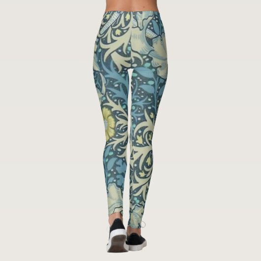 William Morris Seaweed Pattern Leggings (Achterkant)
