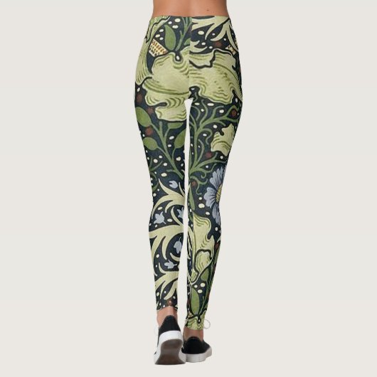 William Morris Seaweed Pattern Leggings (Achterkant)