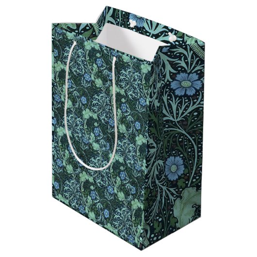 William Morris Seaweed Pattern Medium Cadeauzakje (Achterkant Gekanteld)
