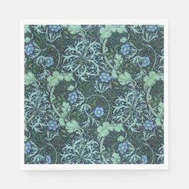William Morris Seaweed Pattern Servet