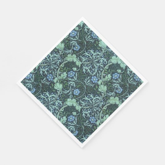 William Morris Seaweed Pattern Servet (Hoek)