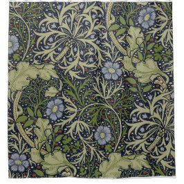 William Morris Seaweed Pattern Shower Curtain. Douchegordijn